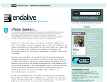 Tablet Screenshot of blog.endalive.com